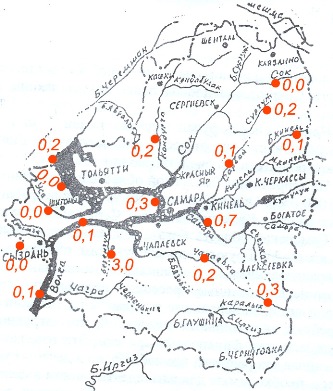 Карта реки сок в самарской области карта